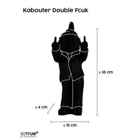 So True by Troubadour Kabouter Double Fcuk mat zilver