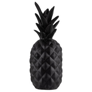 Ananas vintage mat zwart