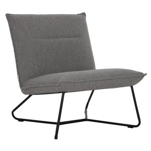 Fauteuil Lotus boucle grijs