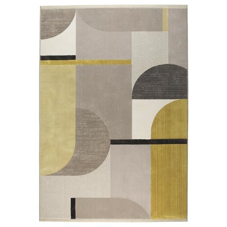 Zuiver Zuiver vloerkleed Hilton Grey/Yellow 200x300 cm