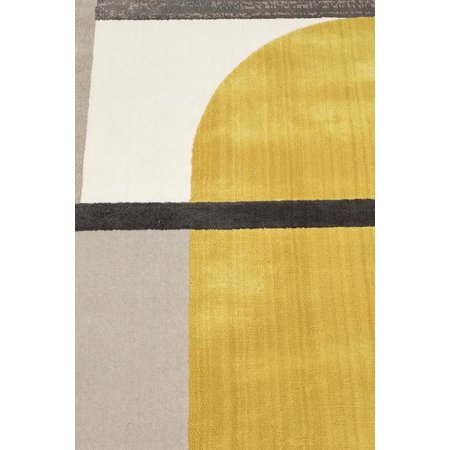 Zuiver Zuiver vloerkleed Hilton Grey/Yellow 160x230 cm