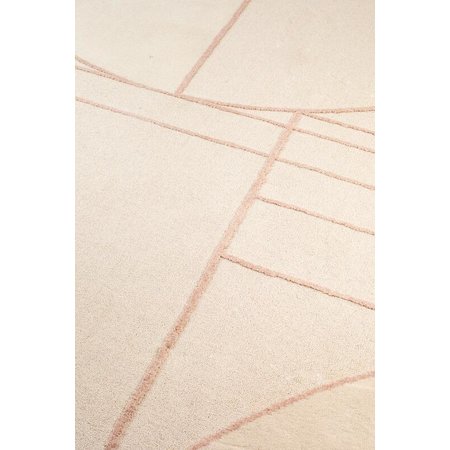 Zuiver Zuiver vloerkleed Bliss Natural/Pink 240 cm