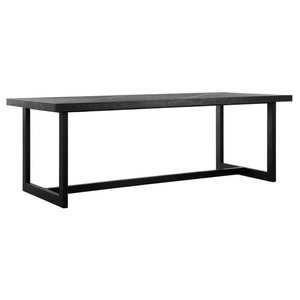 Eettafel Parket zwart 225 cm