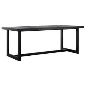 Eettafel Parket zwart 200 cm