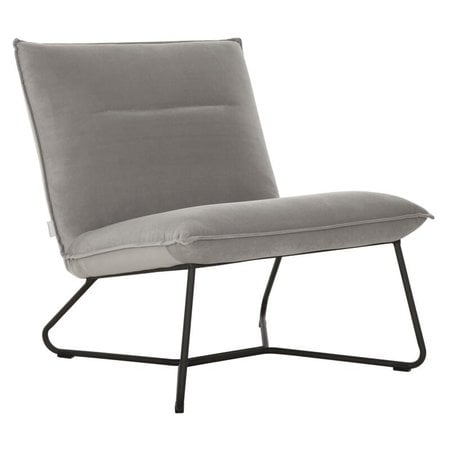 So True by Troubadour Fauteuil Lotus velvet lichtgrijs