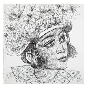 MUST Living wandkleed Balinese dame Kadek