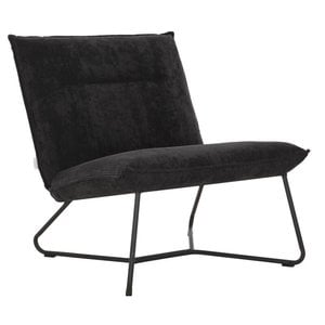 Fauteuil Lotus rib donkergrijs