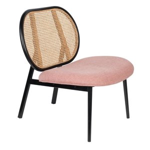 Zuiver fauteuil Spike Natural/Pink