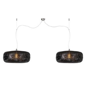 Good&Mojo hanglamp Palawan zwart dubbel