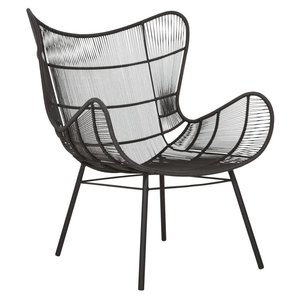 Fauteuil Capri zwart