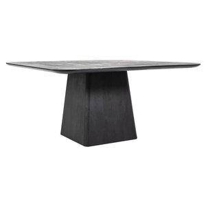 Eleonora eettafel Aron zwart vierkant 150 cm