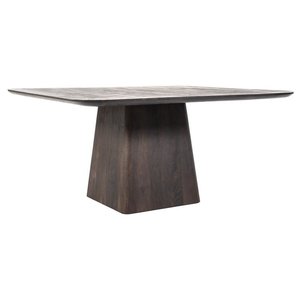 Eleonora eettafel Aron bruin vierkant 150 cm