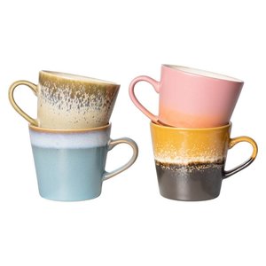 HKliving mok Meteor, set van 4