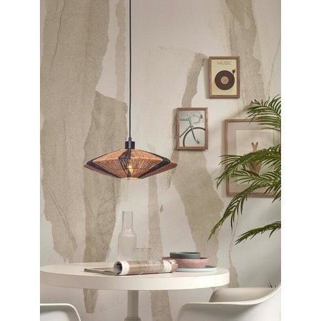 Good&Mojo Good&Mojo hanglamp Iguazu naturel/zwart small