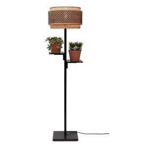 Good&Mojo vloerlamp Bhutan met planken