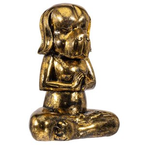 Yoga hond vintage goud