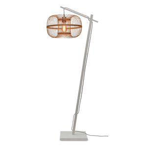 Good&Mojo Good&Mojo vloerlamp Hokkaido wit/naturel small