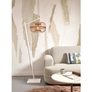 Good&Mojo vloerlamp Hokkaido wit/naturel small