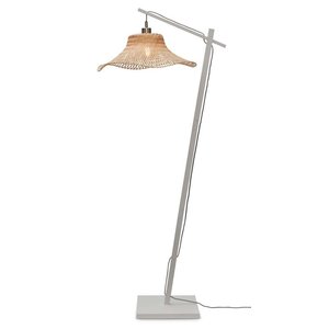 Good&Mojo vloerlamp Ibiza wit/naturel small