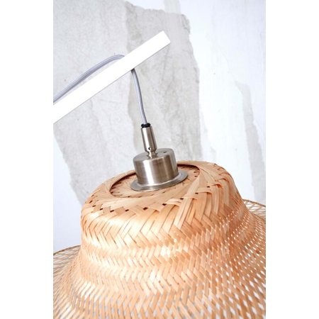 Good&Mojo Good&Mojo vloerlamp Ibiza wit/naturel small