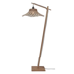 Good&Mojo vloerlamp Ibiza naturel/zwart small