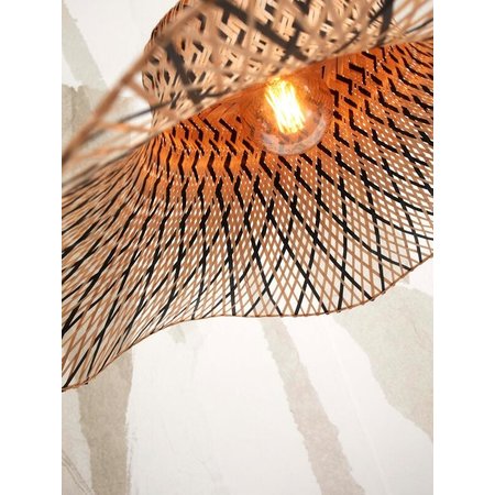 Good&Mojo Good&Mojo vloerlamp Ibiza naturel/zwart small