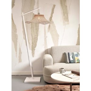 Good&Mojo vloerlamp Ibiza wit/naturel large