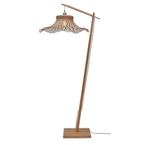 Good&Mojo vloerlamp Ibiza naturel/zwart large