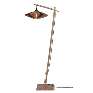 Good&Mojo Good&Mojo vloerlamp Iguazu naturel/zwart small