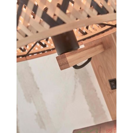 Good&Mojo Good&Mojo wandlamp Java plank naturel/zwart