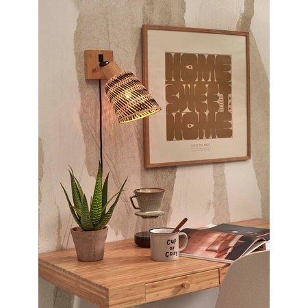 Good&Mojo Good&Mojo wandlamp Java naturel/zwart