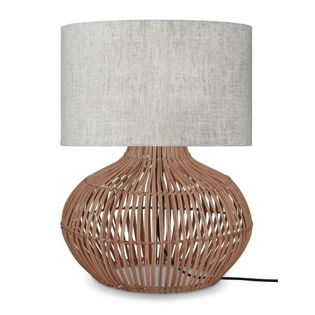 Good&Mojo Good&Mojo tafellamp Kalahari licht linnen small