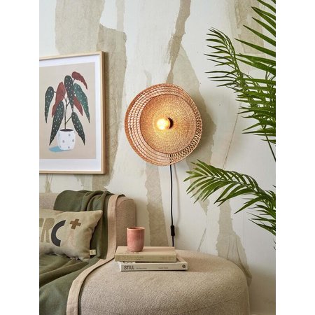 Good&Mojo Good&Mojo wandlamp Pantanal naturel/bruin