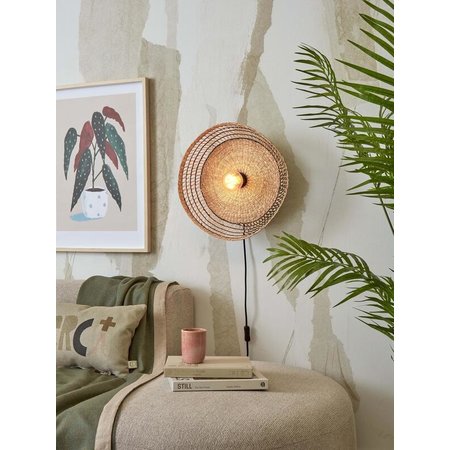 Good&Mojo Good&Mojo wandlamp Pantanal naturel/zwart