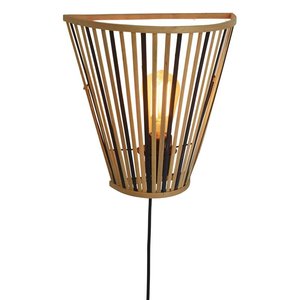 Good&Mojo wandlamp Merapi naturel/zwart