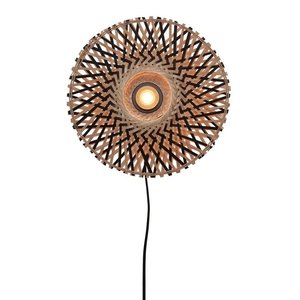 Good&Mojo Good&Mojo wandlamp Kalimantan naturel/zwart XS