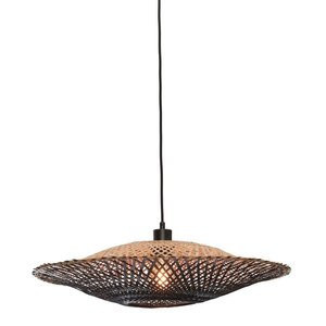 Good&Mojo hanglamp Kalimantan zwart/naturel medium