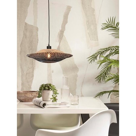 Good&Mojo Good&Mojo hanglamp Kalimantan zwart/naturel small