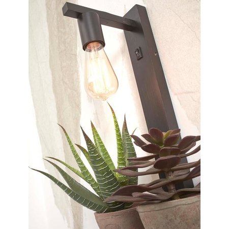 Good&Mojo Good&Mojo wandlamp Flores zwart