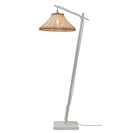 Good&Mojo Good&Mojo vloerlamp Tahiti wit/naturel