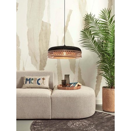 Good&Mojo Good&Mojo hanglamp Ubud 2 kaps zwart/naturel