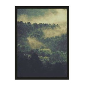 Urban Cotton art print Green Foggy Forest small