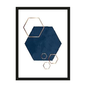 Urban Cotton art print Hexagon Overlap small