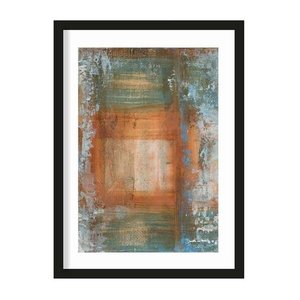 Urban Cotton art print Blue Ocker Abstract 1 M