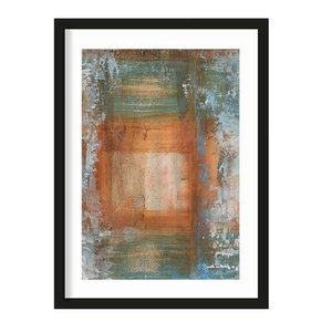 Urban Cotton art print Blue Ocker Abstract 1 S