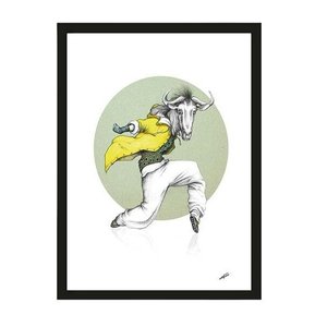 Urban Cotton art print Wildebeast small