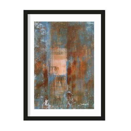 Urban Cotton Urban Cotton art print Blue Ocker Abstract 2 M