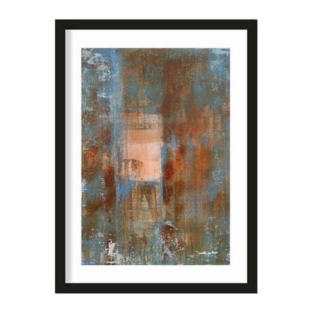 Urban Cotton Urban Cotton art print Blue Ocker Abstract 2 S