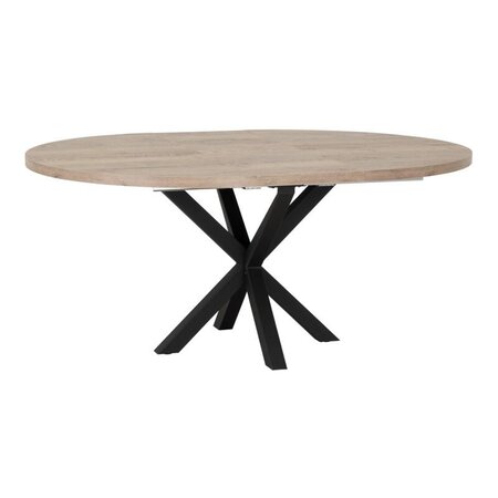 Uitschuiftafel Manilla rond 140/180 cm