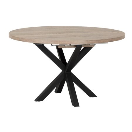 Uitschuiftafel Manilla rond 120/160 cm